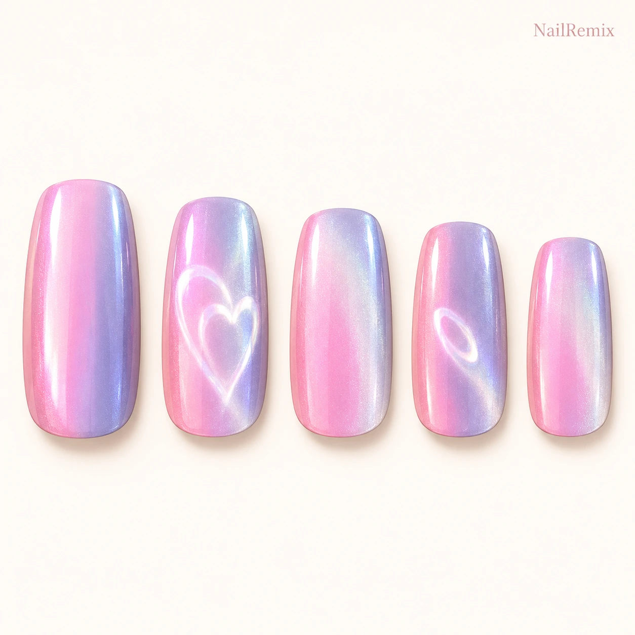 Pink · Purple · Fine shimmer