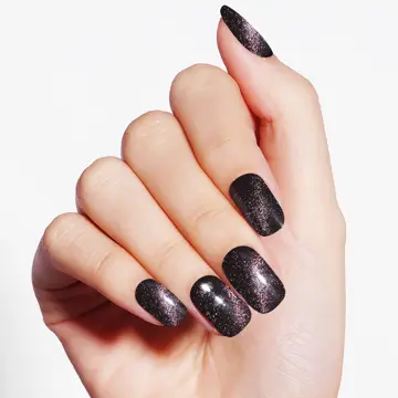 Black & white · Black · Fine shimmer nail art