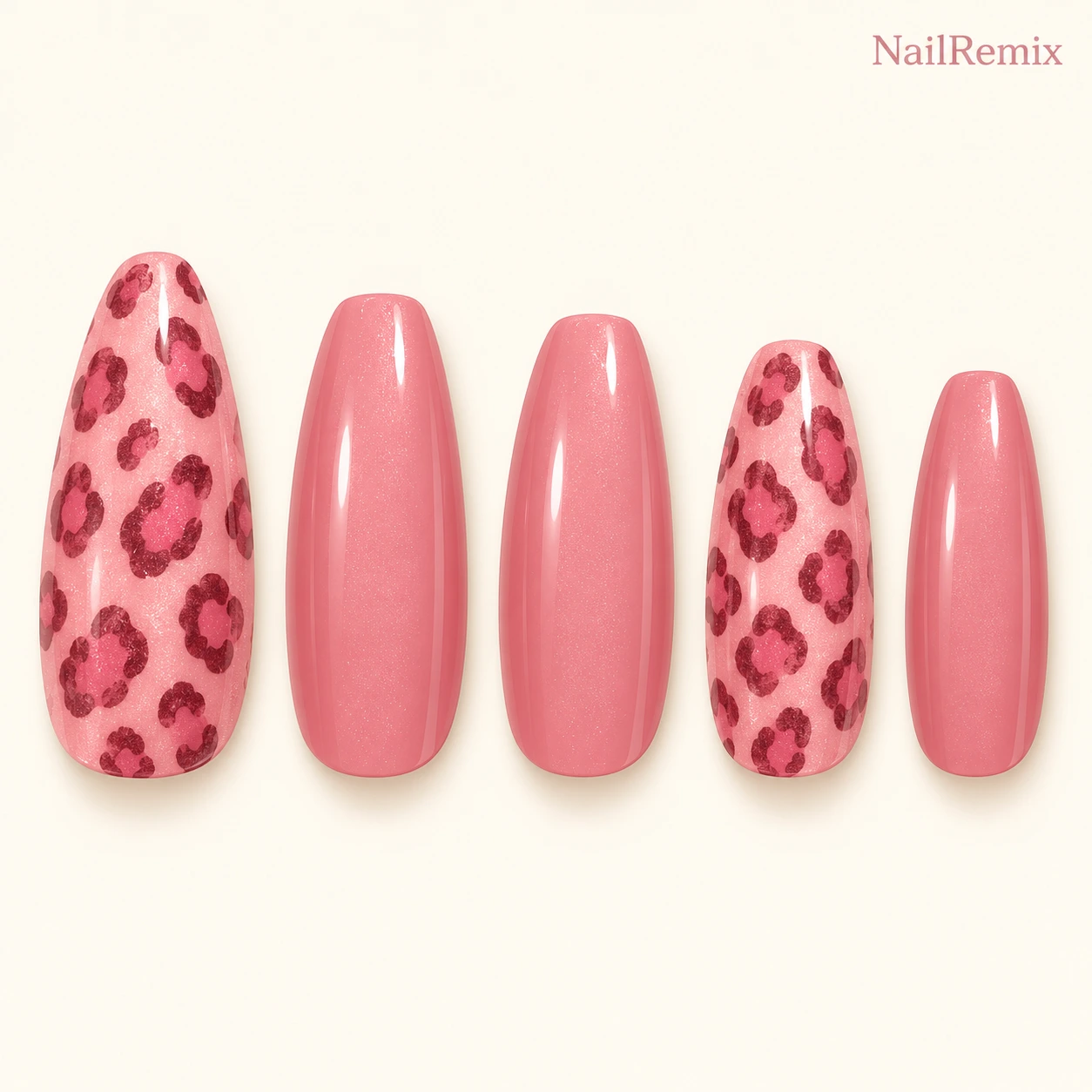 Pink · Almond · Hand-painted