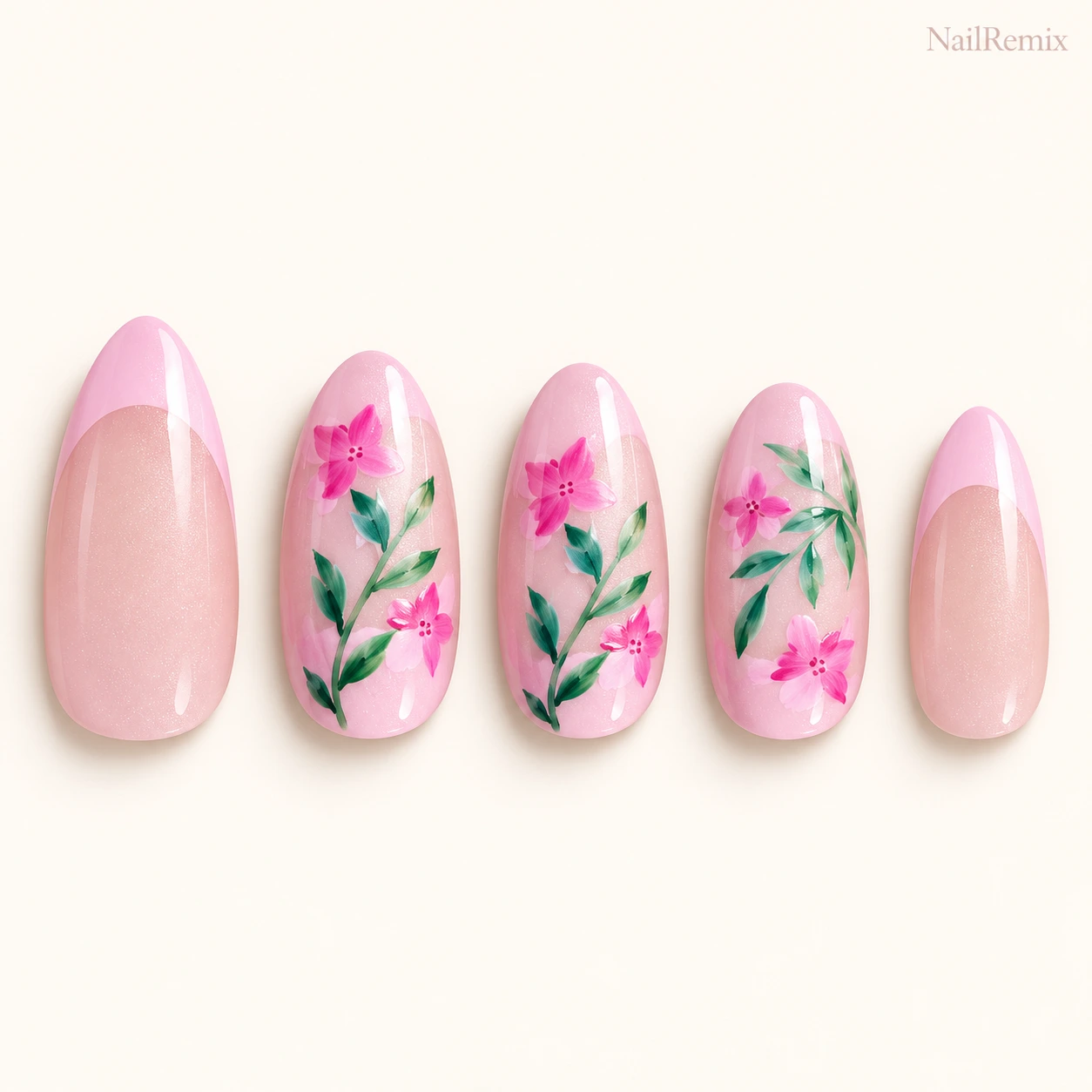 Pink · Hand-painted · Floral