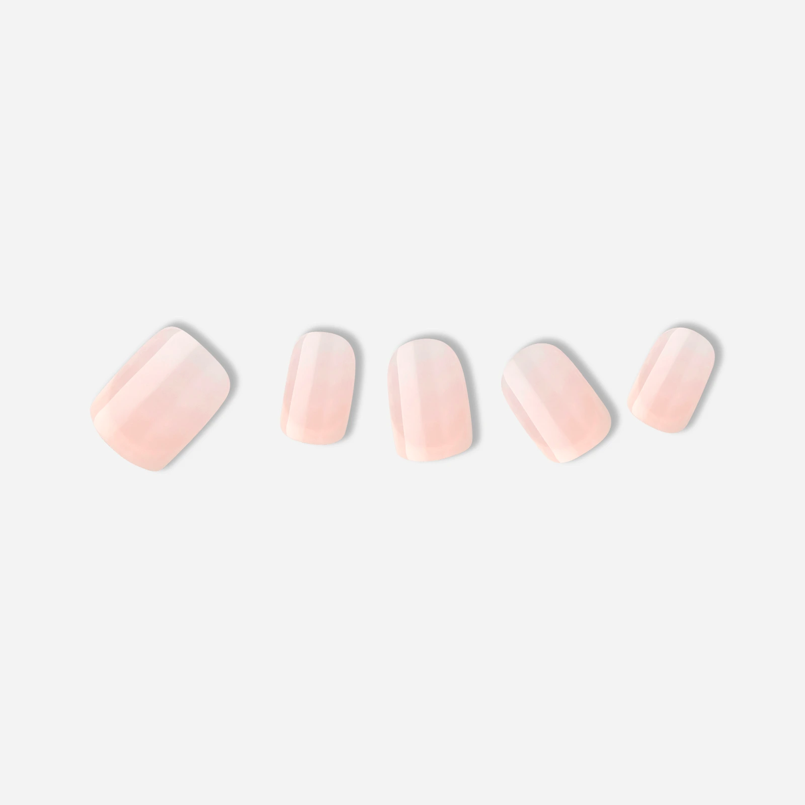 Nude · Pink · Solid color nail art