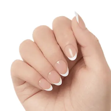Nude · Black & white · White nail art