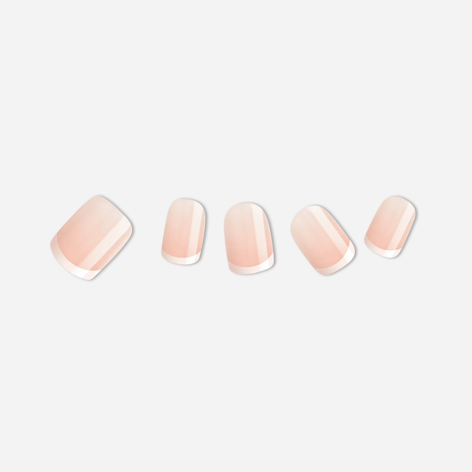 Nude · Pink · White nail art