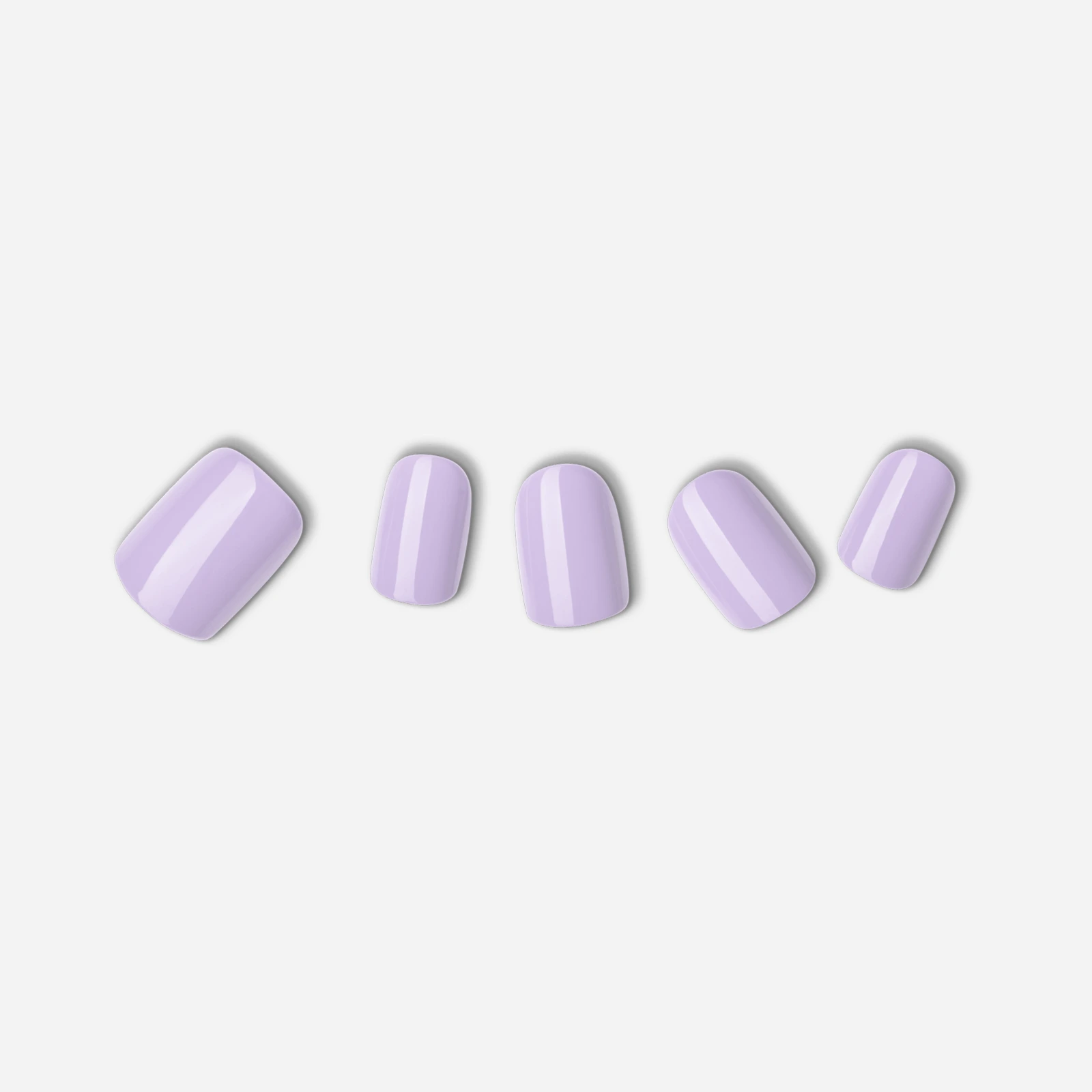 Purple · Solid color · Short nail art