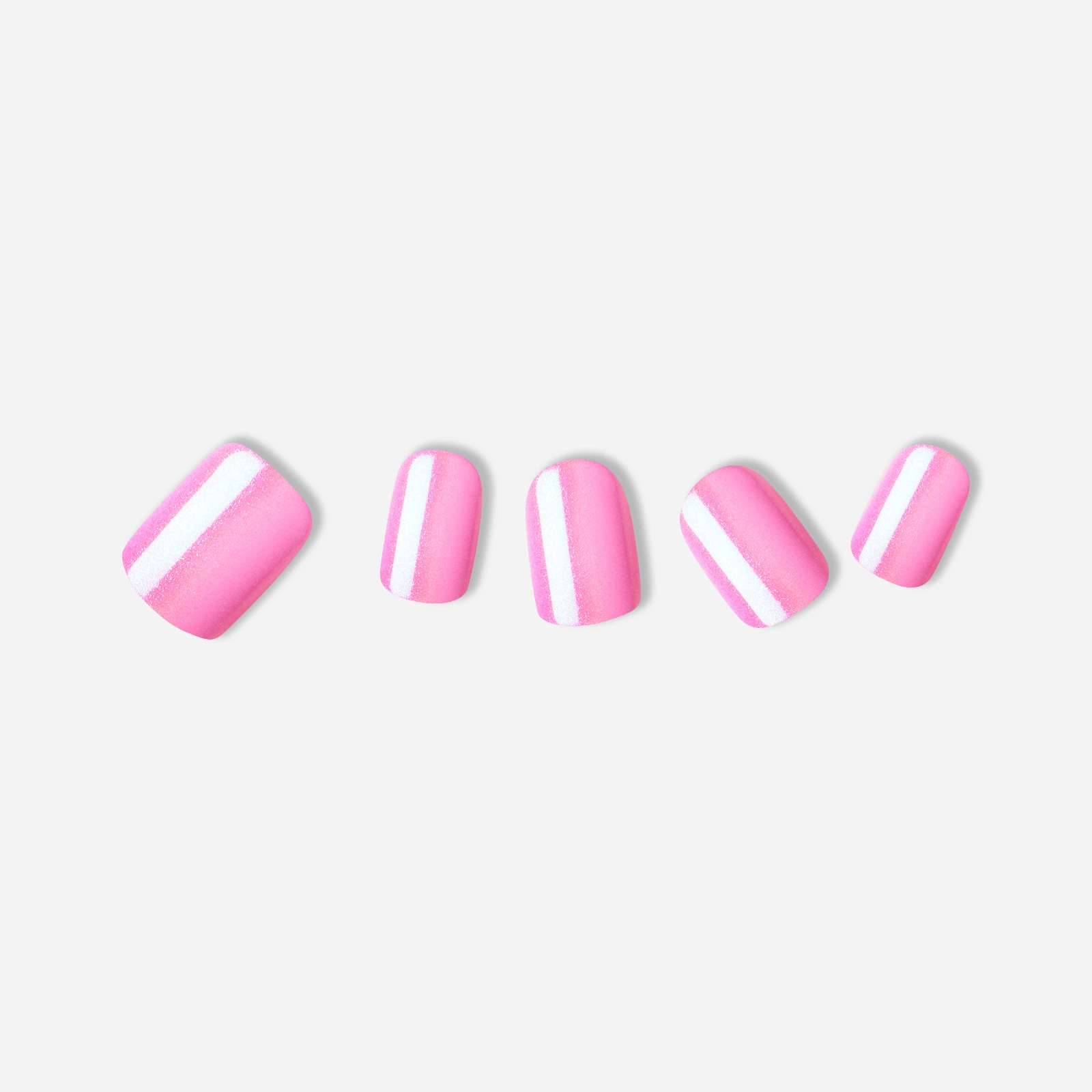 Pink · Solid color · Short nail art