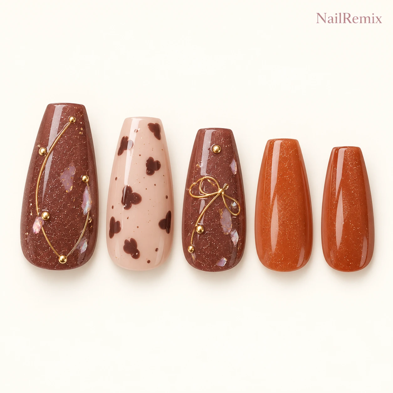 Brown · Hand-painted · Color block