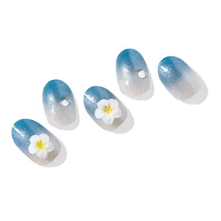 Black & white · Blue & green · Blue nail art