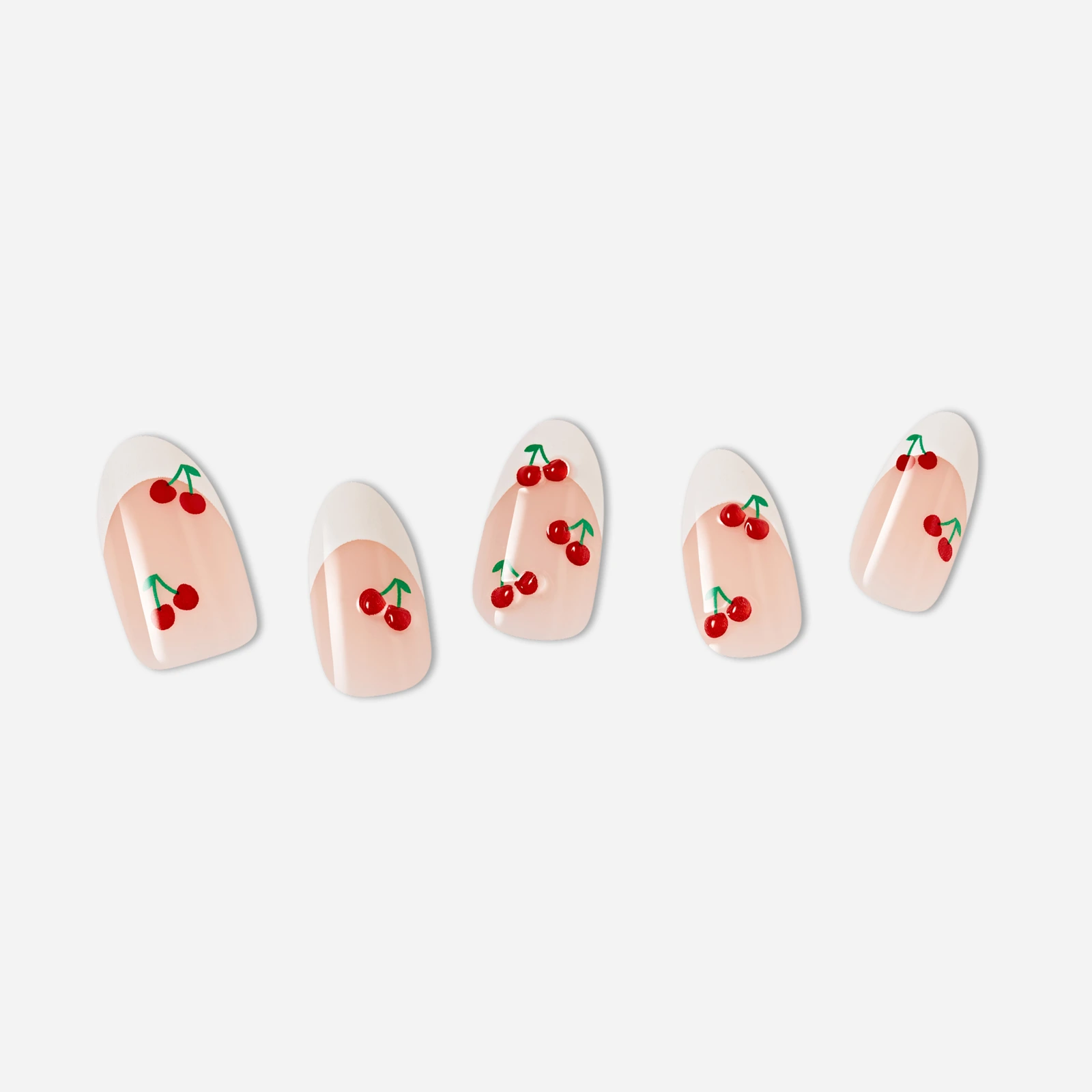 Nude · Pink · Red nail art