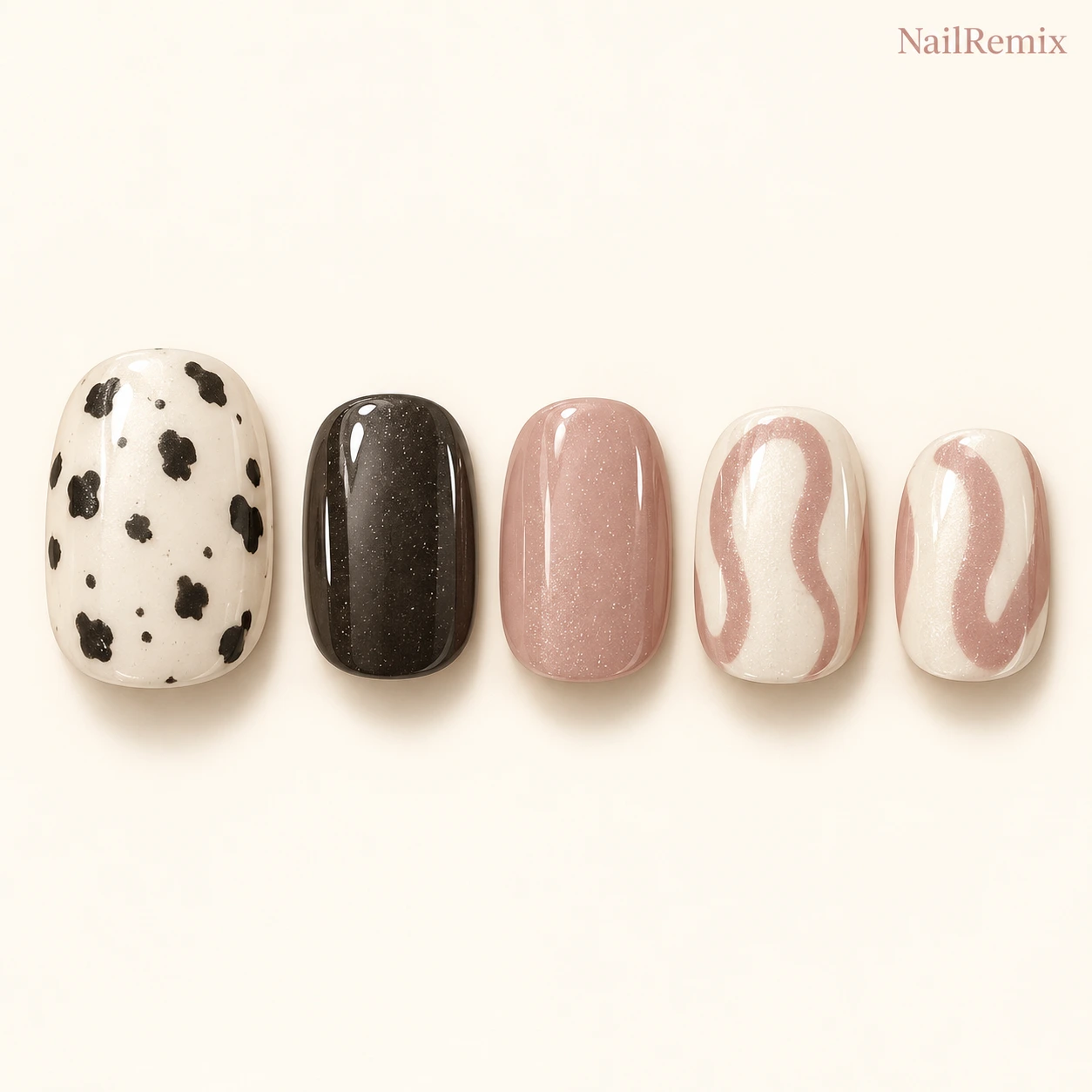 Nude · Black & white · White